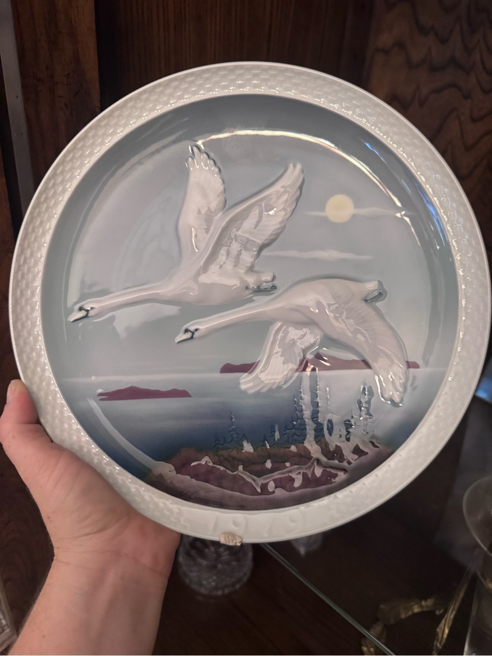 Hutschenreuther Swans Heading South Plate